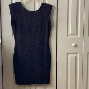 Dark plum/black dress